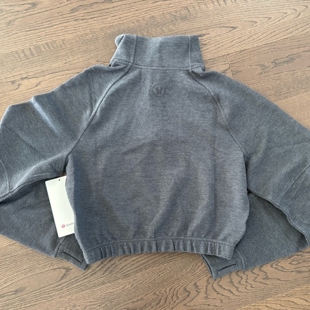 Brand new with tag Lululemon scuba half zip funnel neck cropped waffle size XS - Picture 4 of 10